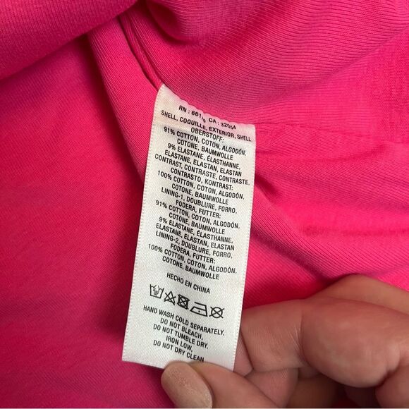 Anthropologie Maeve Barbie Pink Puff Puffy Sleeves Wrap Style Top Size 3X - Picture 7 of 7